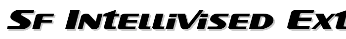 SF Intellivised Extended Italic font